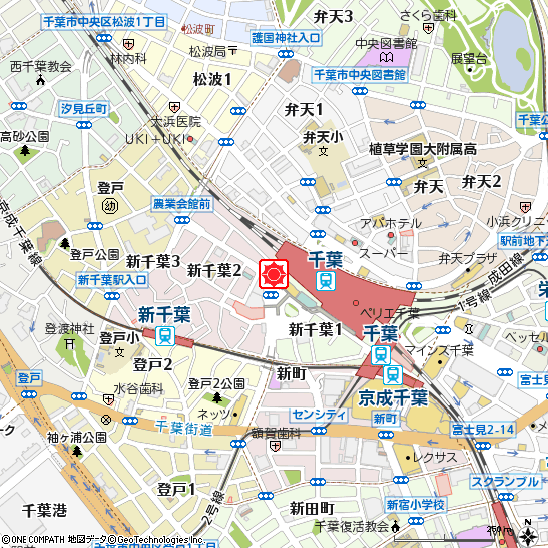 千葉ビジネスステーション付近の地図